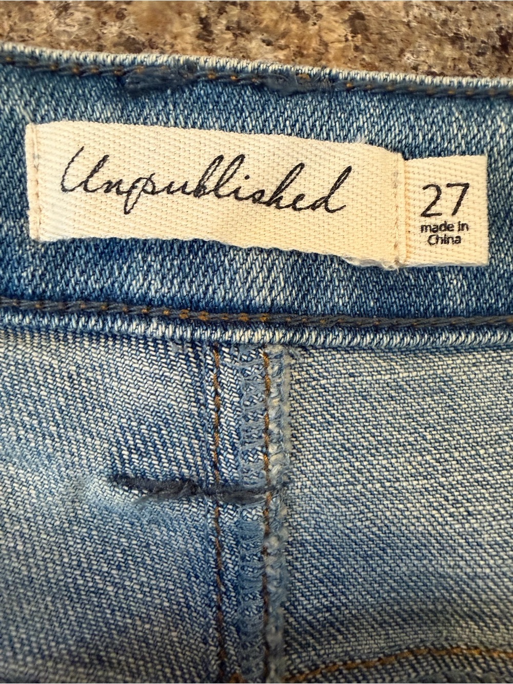 NWT Anthropologie Unpublished Kora Mid Rise Skinny Jeans Sz 27 - Picture 6 of 8